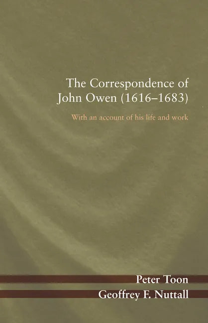 The Correspondence of John Owen (1616-1683) - Paperback