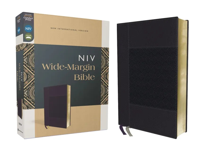 Niv, Wide Margin Bible (a Bible That Welcomes Note-Taking), Leathersoft, Navy, Red Letter, Comfort Print - Imitation Leather