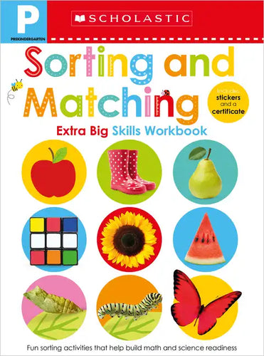 Sorting and Matching Pre-K Workbook: Scholastic Early Learners (Extra Big Skills Workbook) - Paperback