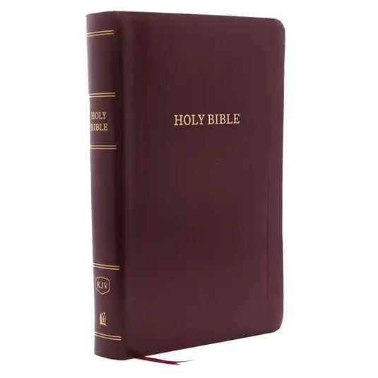 KJV, Reference Bible, Personal Size Giant Print, Leather-Look, Burgundy, Red Letter Edition - Imitation Leather