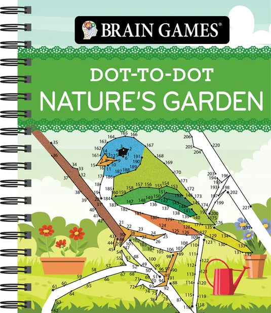 Brain Games - Dot-To-Dot Nature's Garden - Spiral