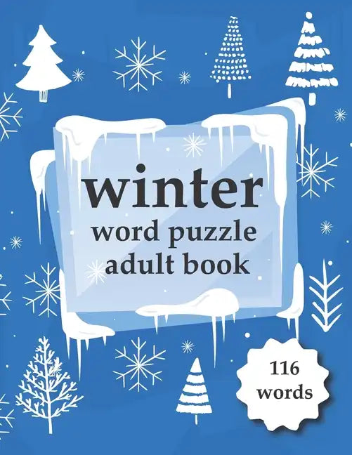 Winter word puzzle adult book.: Puzzle book for adults. - Paperback