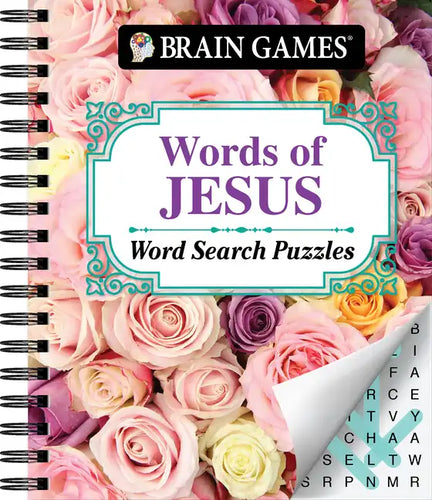 Brain Games - Words of Jesus Word Search Puzzles - Spiral