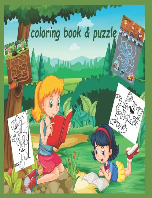 Coloring Book & puzzle: coloring book & puzzle - Paperback