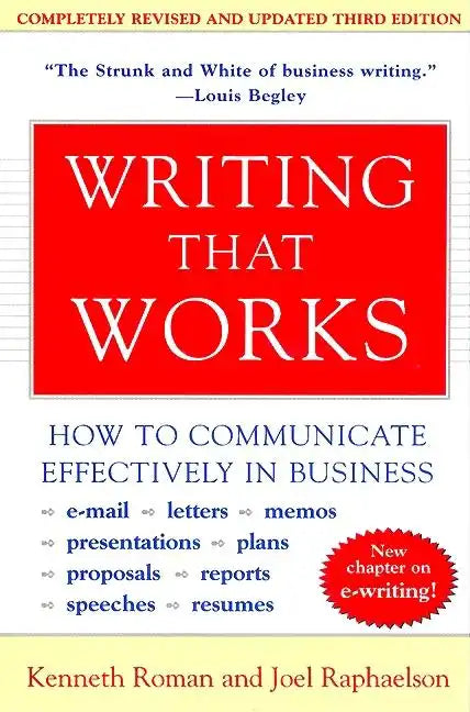 Writing That Works, 3rd Edition: How to Communicate Effectively in Business - Paperback