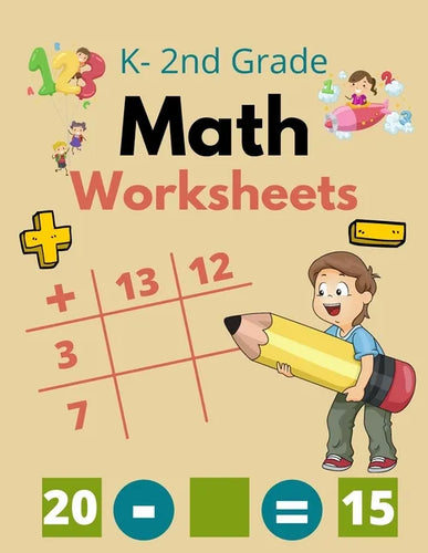 2nd Grade Math Worksheets: 2nd Grade Math Workbooks For Kids, Digits 0-20, Addition And Subtraction Workbook, Math Worksheets 2nd Grade And K - Paperback