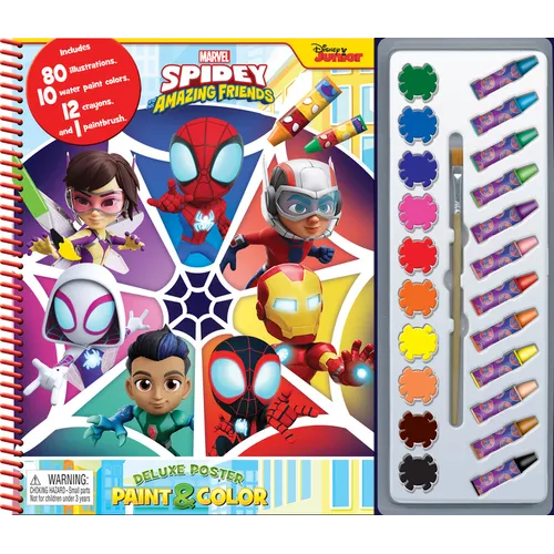 Marvel Spidey & Amaz Friends Deluxe Poster Paint & Color