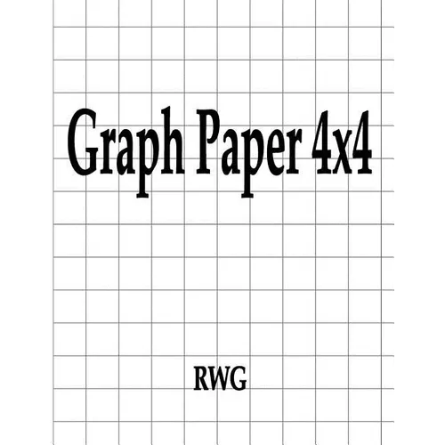 Graph Paper 4x4: 50 Pages 8.5