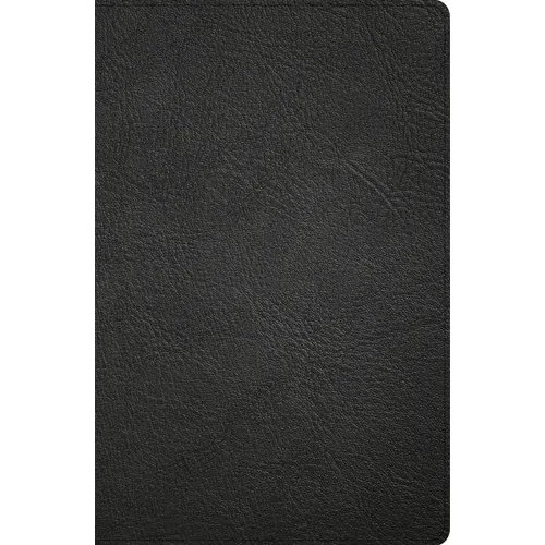 CSB Large Print Personal Size Reference Bible, Optimal Type, Digital Study Edition, Black Genuine Leather - Leather