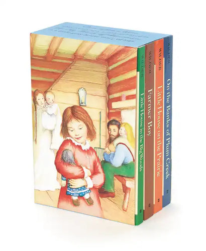 Little House 4-Book Box Set: Little House in the Big Woods, Farmer Boy, Little House on the Prairie, on the Banks of Plum Creek - Boxed Set