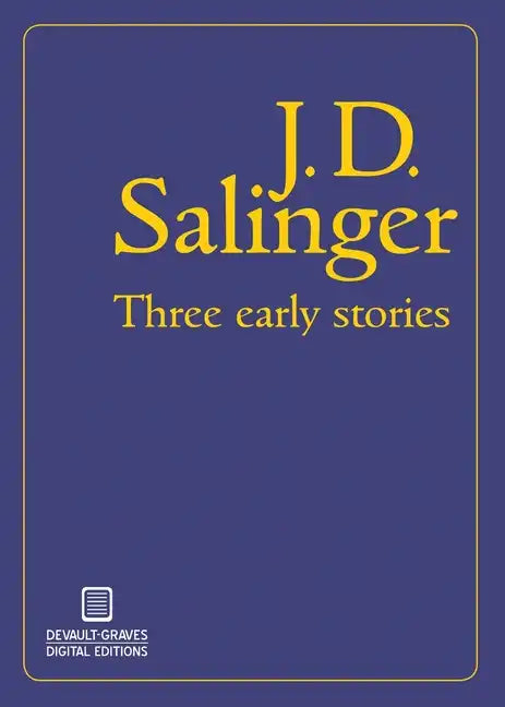 Three Early Stories - Paperback