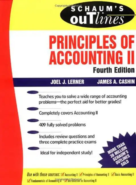Schaum's Outline of Principles of Accounting II - Paperback