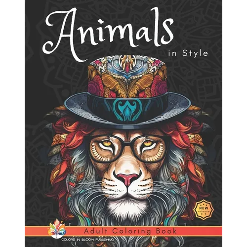 Animals in Style: Adult Coloring Book - Paperback