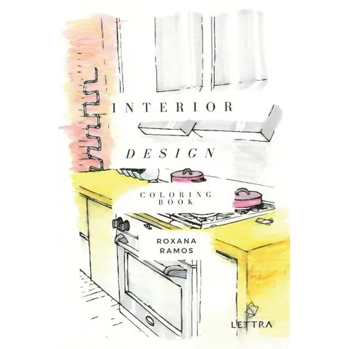 Interior Design Coloring Book - Paperback