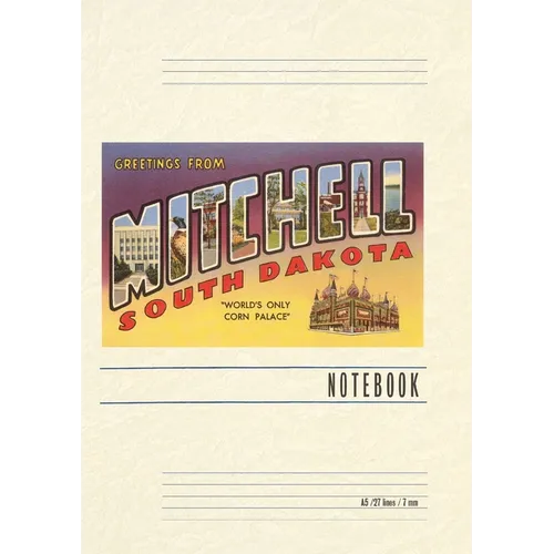 Vintage Lined Notebook Greetings from Mitchell - Paperback