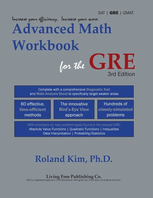 Advanced Math Workbook for the GRE - Paperback