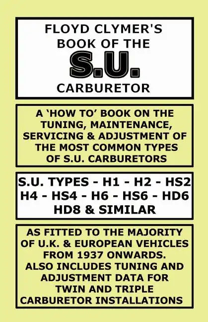 Floyd Clymer's Book of the S.U. Carburetor - Paperback