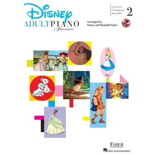 Adult Piano Adventures - Disney Book 2: Classic and Contemporary Disney Hits - Paperback