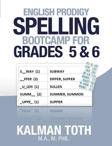 English Prodigy Spelling Bootcamp For Grades 5 & 6 - Paperback