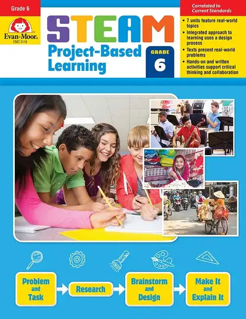 Steam Project-Based Learning, Grade 6 Teacher Resource - Paperback