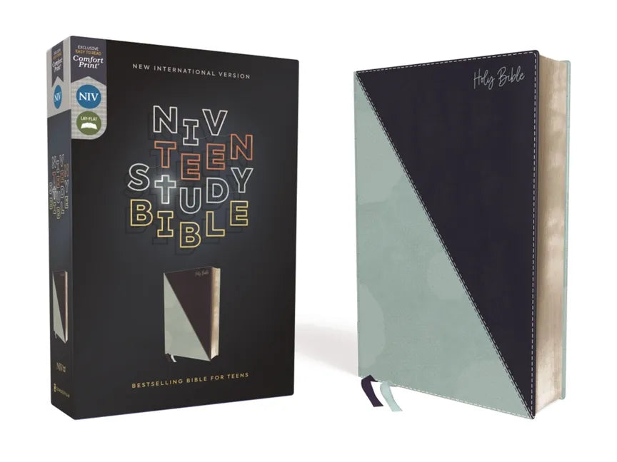 Niv, Teen Study Bible (for Life Issues You Face Every Day), Leathersoft, Teal, Comfort Print - Imitation Leather