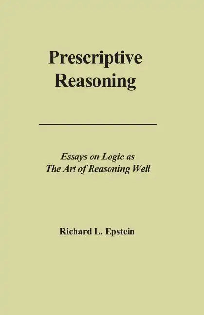 Prescriptive Reasoning - Paperback