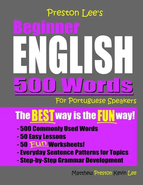 Preston Lee's Beginner English 500 Words For Portuguese Speakers - Paperback