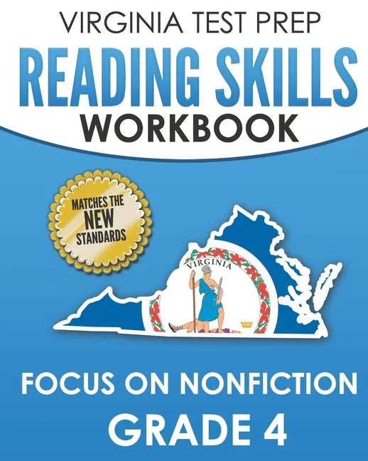 VIRGINIA TEST PREP Reading Skills Workbook Focus on Nonfiction Grade 4: Preparation for the SOL Reading Assessments - Paperback