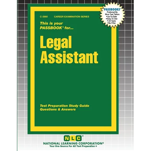 Legal Assistant - Paperback