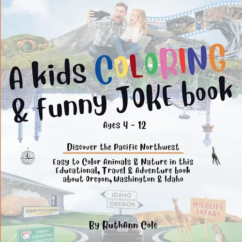A Kids Coloring & Funny Joke Book - Paperback