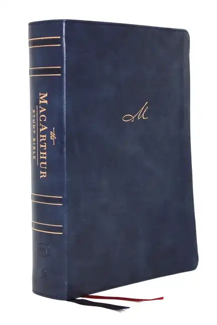 Nkjv, MacArthur Study Bible, 2nd Edition, Leathersoft, Blue, Indexed, Comfort Print: Unleashing God's Truth One Verse at a Time - Imitation Leather