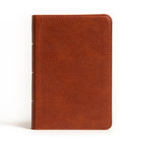 NASB Large Print Compact Reference Bible, Burnt Sienna Leathertouch - Imitation Leather