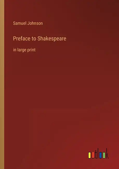 Preface to Shakespeare: in large print - Paperback