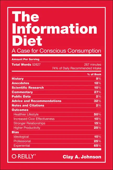 The Information Diet: A Case for Conscious Comsumption - Paperback