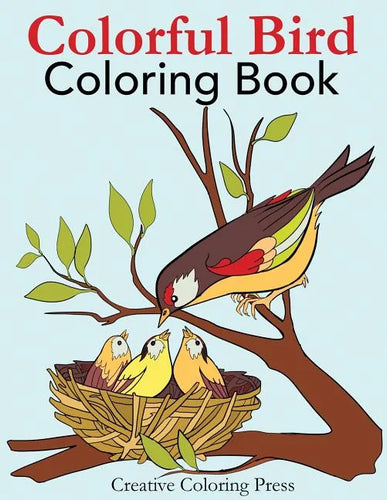 Colorful Bird Coloring Book - Paperback