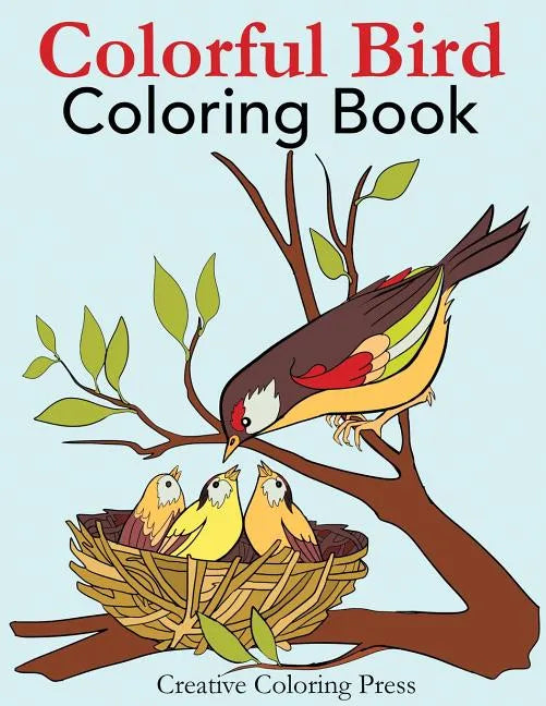 Colorful Bird Coloring Book - Paperback