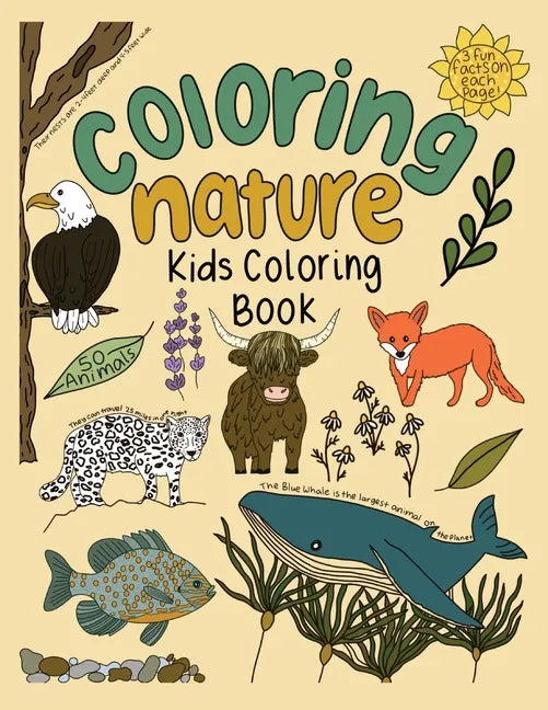 Coloring Nature: Kids Coloring Book - Paperback