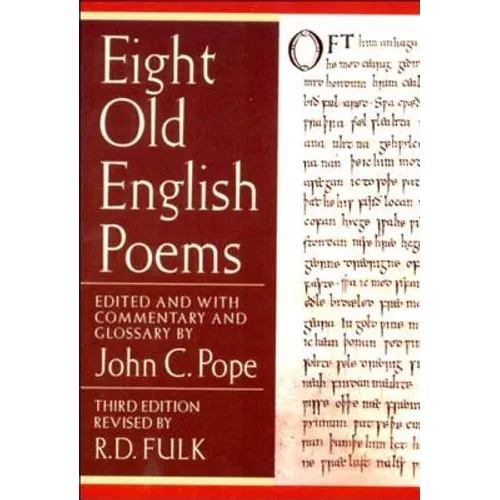 Eight Old English Poems - Paperback