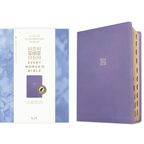 KJV Every Woman's Bible, Filament Enabled (Leatherlike, Periwinkle Purple, Indexed, Red Letter) - Imitation Leather