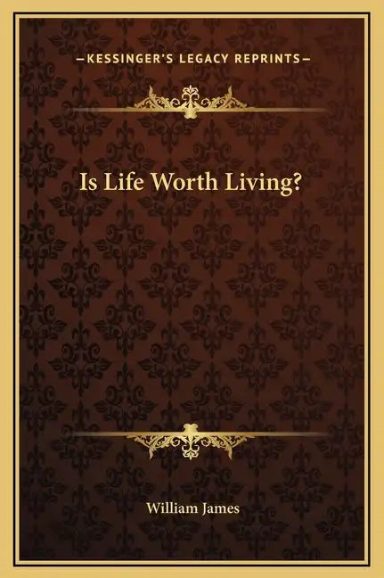 Is Life Worth Living? - Hardcover