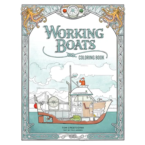 Working Boats Coloring Book - Paperback