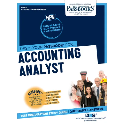 Accounting Analyst (C-1073): Passbooks Study Guide Volume 1073 - Paperback