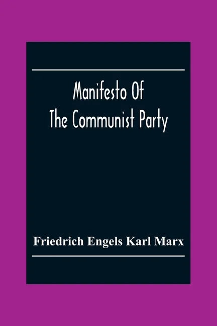Manifesto Of The Communist Party - Paperback