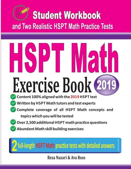 HSPT Math Exercise Book: Student Workbook and Two Realistic HSPT Math Tests - Paperback