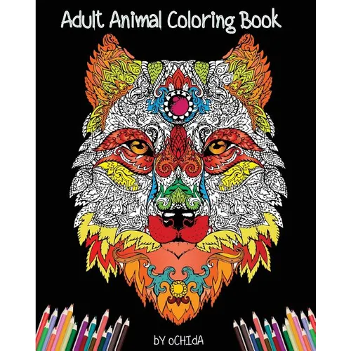 Adult Animals Coloring Book: 25 Animals Coloring Creative Disigns Size 8