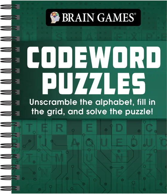 Brain Games - Codeword Puzzle: Unscramble the Alphabet, Fill in the Grid, and Solve the Puzzle! - Spiral