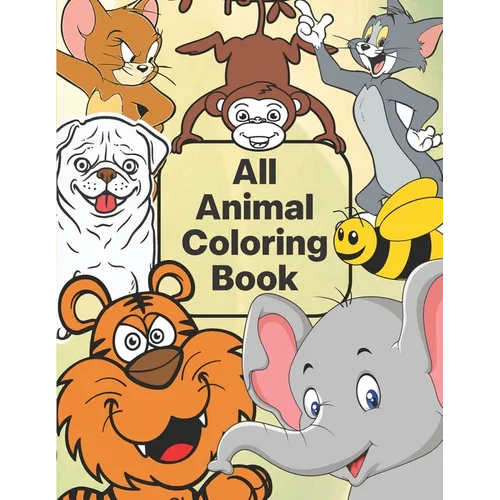 All animal coloring book: kids animal coloring book - Paperback