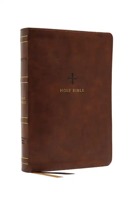 Nrsv, Catholic Bible, Standard Large Print, Leathersoft, Brown, Comfort Print: Holy Bible - Imitation Leather
