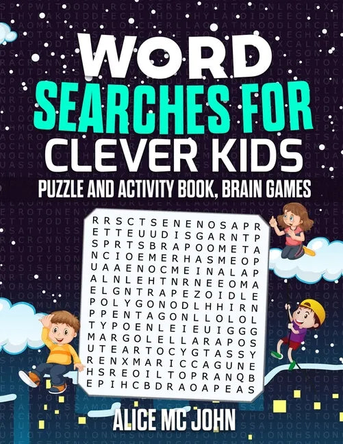 Word Search for Clever Kids: Puzzle and Activity Book, Brain Games - Paperback