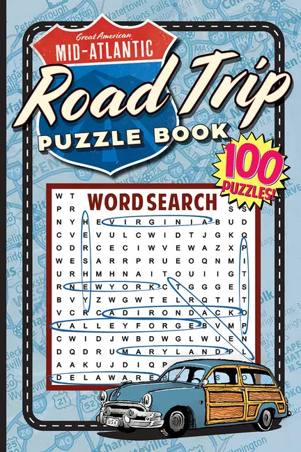 Great Midatlantic Road Trip Puzzle Book - Paperback